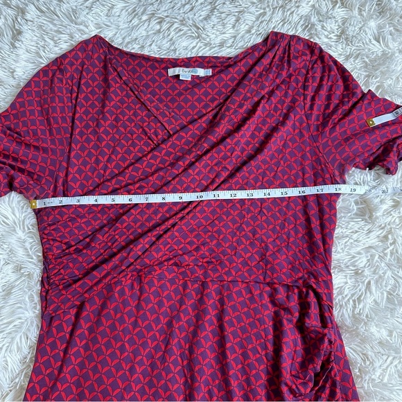 Boden Midi Dress in Red with Elegant Pattern - Picture 8 of 8